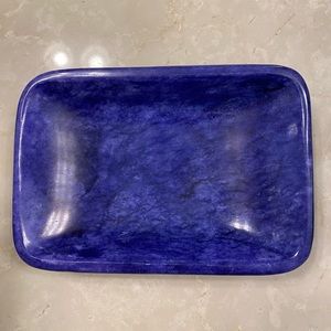 Natural purple marble curvy collection bar soap dish soap tray holder